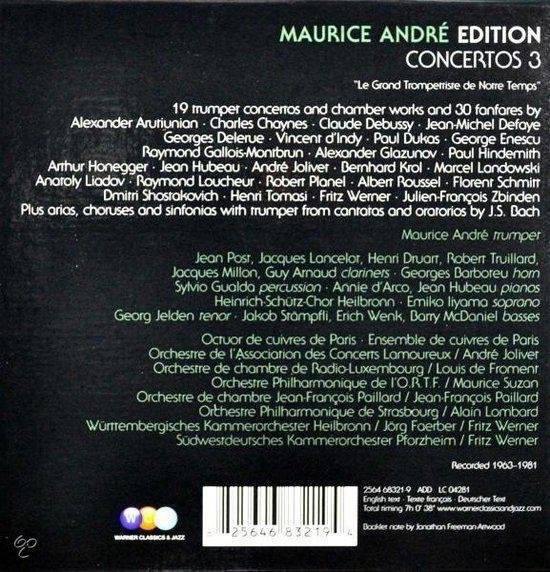 Maurice Andre Edition Vol.3 -Concertos Vol.3 (6CD)