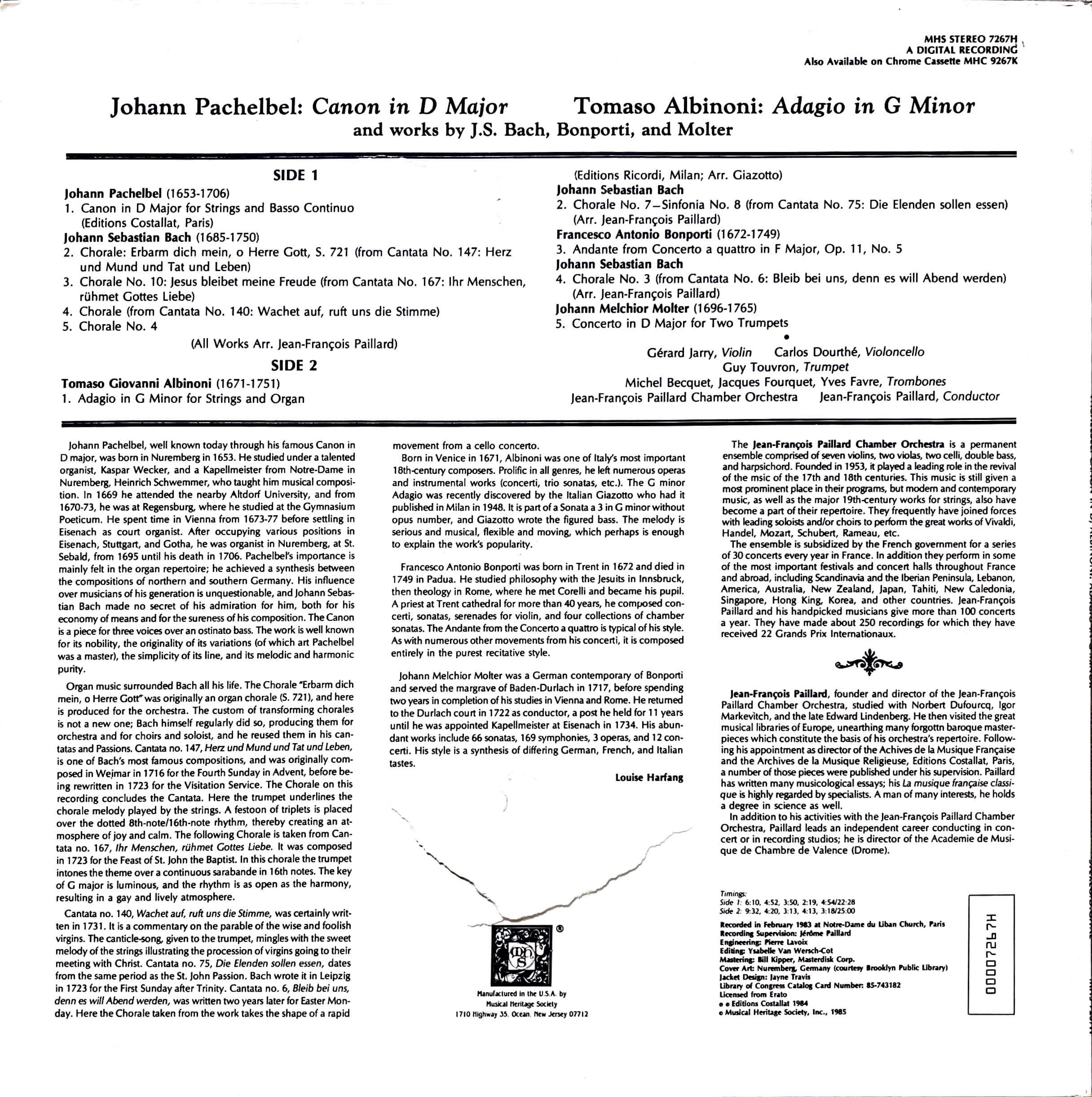 Pachelbel/Canon Albinoni/Adagio