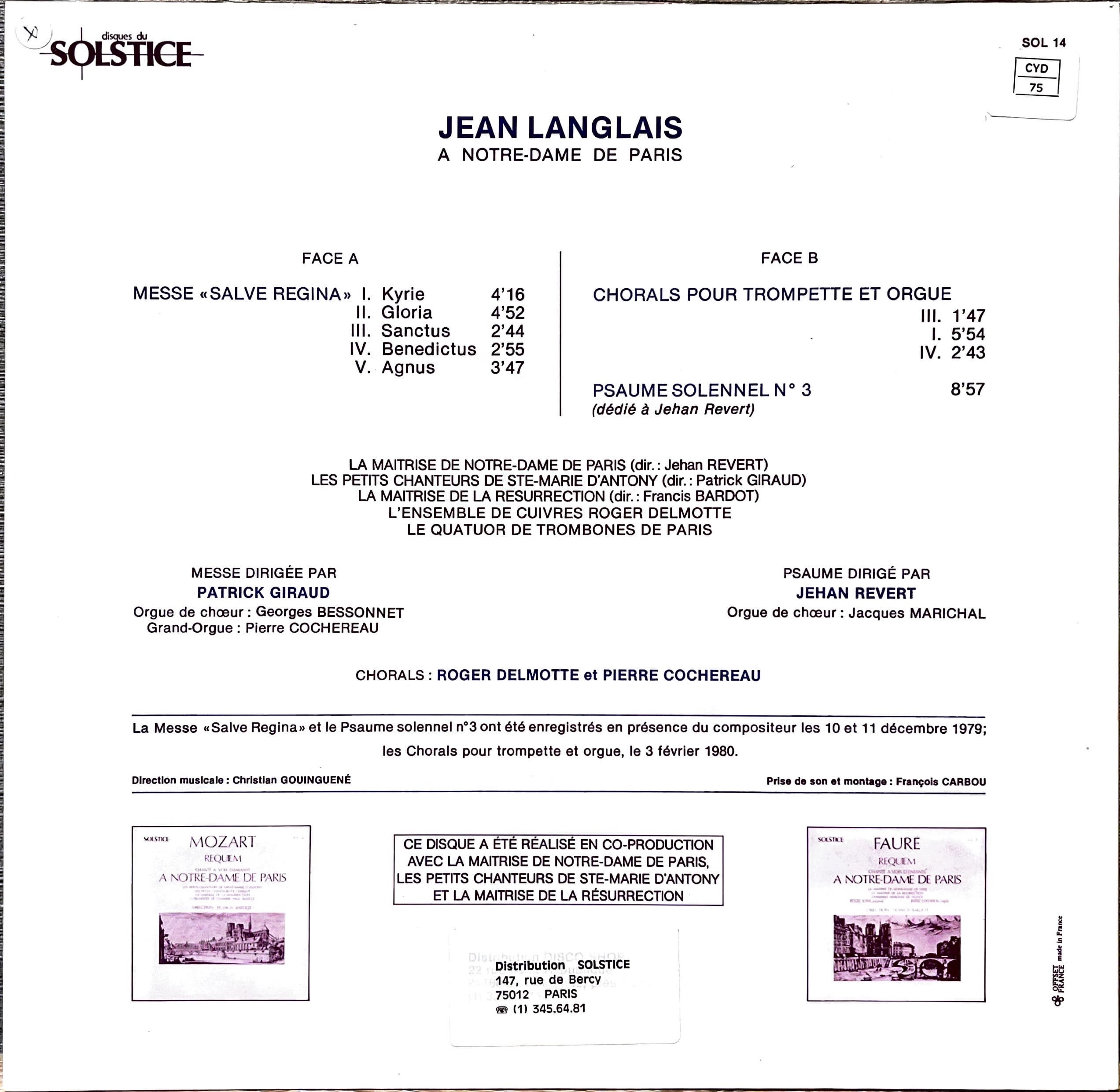 Jean Langlais - A NOTRE-DAME DE PARIS